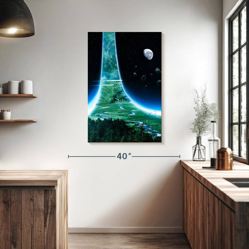 Kelan Ring World, 39" H x 26" W