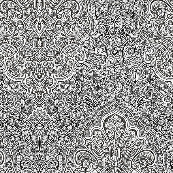 Papier peint motif cachemire 32,7 pi x 20,5 po Heyward