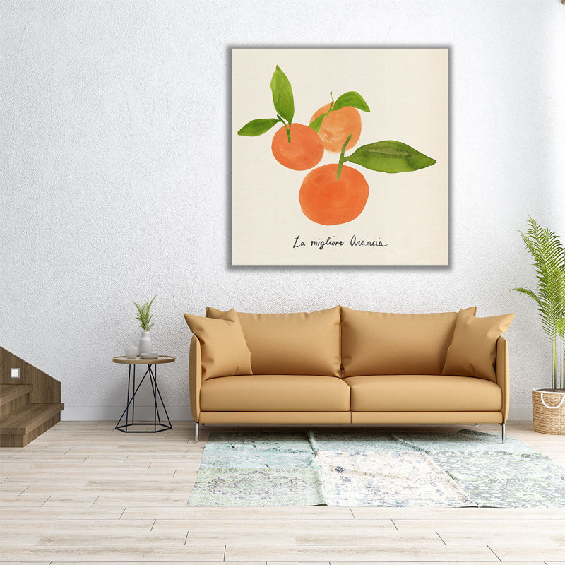 Citrus Trattare II - reproduction d'art sur toile, H 40 po x l 40 po