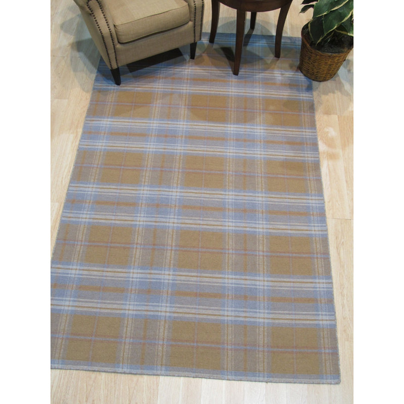 Tapis doré en laine Wallis, Rectangle de 10 pi x 14 pi