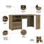 Bureau d'angle réversible avec clapier Ozro-1894578065