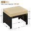 Repose-pieds en osier avec coussins amovibles Botond-336371120-336371121