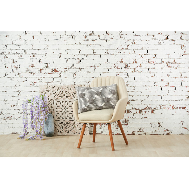 Reversible Throw Pillow, Gray