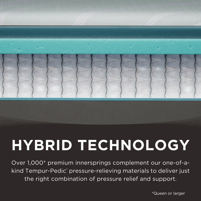 TEMPUR-ProAdapt® Medium Hybrid 12" Mattress, Queen