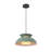 1-Light Dimmable Macaron Green Dome Pendant Light