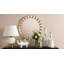 Sun Round Stainless Steel Beveled Mirror