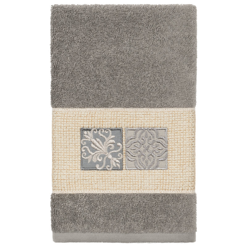 Vivian Midweight Hand Towel, Dark Gray