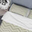 Motif ikat vert - ensemble de housse de couette abstrait - microfibre de polyester-1765868434