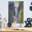 Bungalow Bungalow «Big Blue Elephant» par Richard Wallich, art mural en métal-1646885401