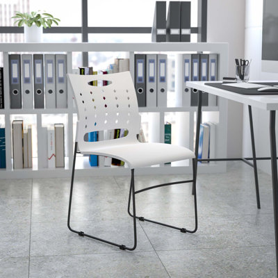 Heidi 881 lb. Capacity Sled Base Stack Chair with Air-Vent Back