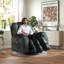 Fauteuil inclinable électrique de massage surdimensionné de 41 po avec coussin chauffant ultra doux et ensemble de 2-1582689961