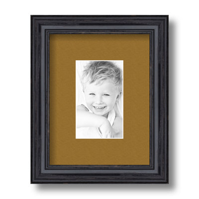 Wood Matte Picture Frame with Mat