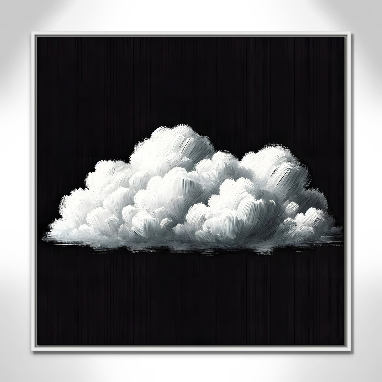 Ottavia "White Clouds" Print, 31.5" H x 31.5" W, White