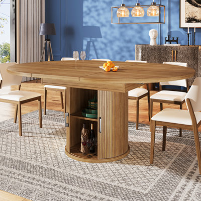 Extendable Round Dining Table
