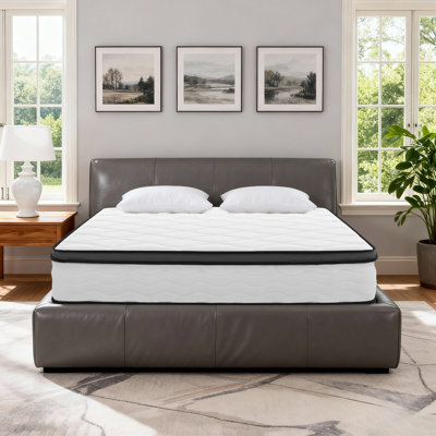 Matelas hybride 12 po dans une boîte, mousse viscoélastique rafraîchissante et ressorts ensachés, mi-ferme, certifié CertiPUR-US