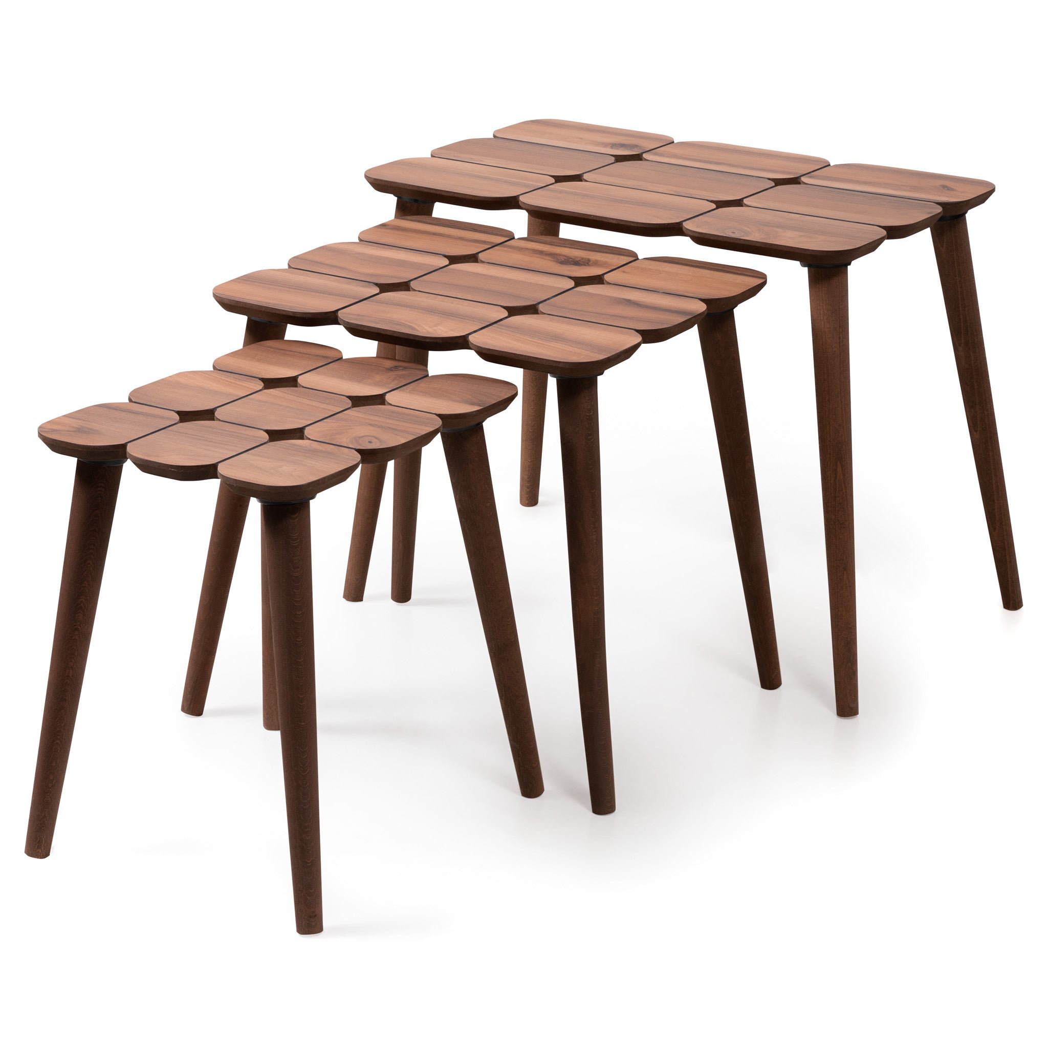 George Oliver Hilson Walnut Nesting Table | Wayfair