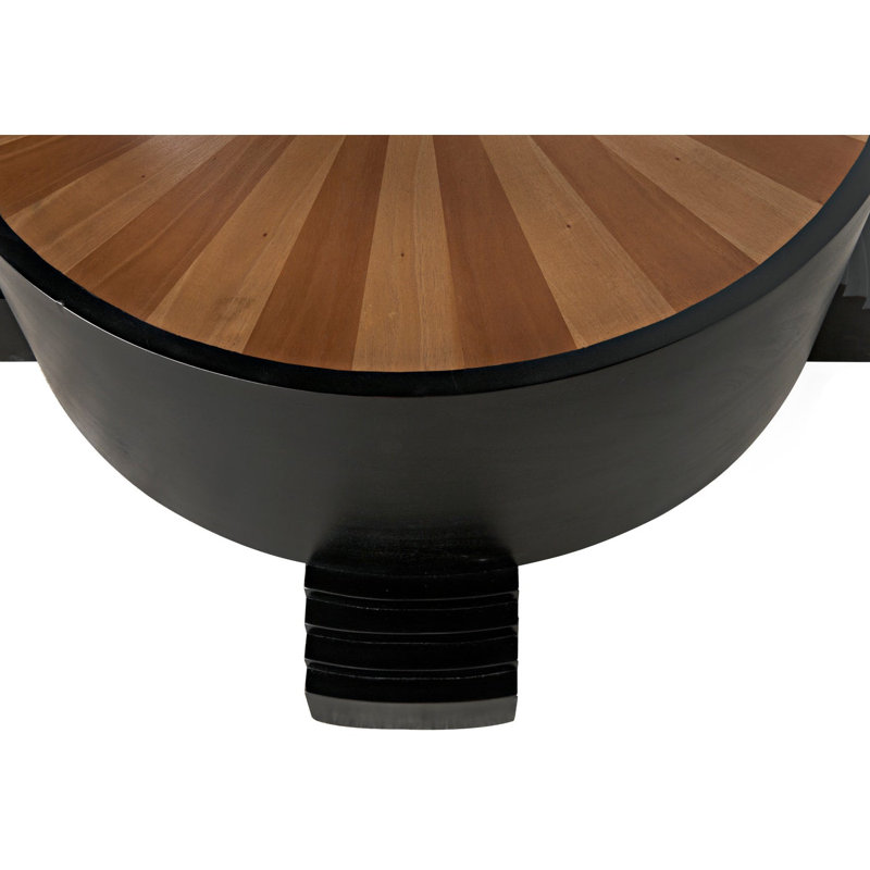 Tambour Solid Wood Coffee Table