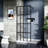 Goodyo 34" X 72" Shower Door Walk-In Black Finish