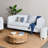 Atley Modern Upholstered High Sided Sofa with Solid Wood Legs-1681504950