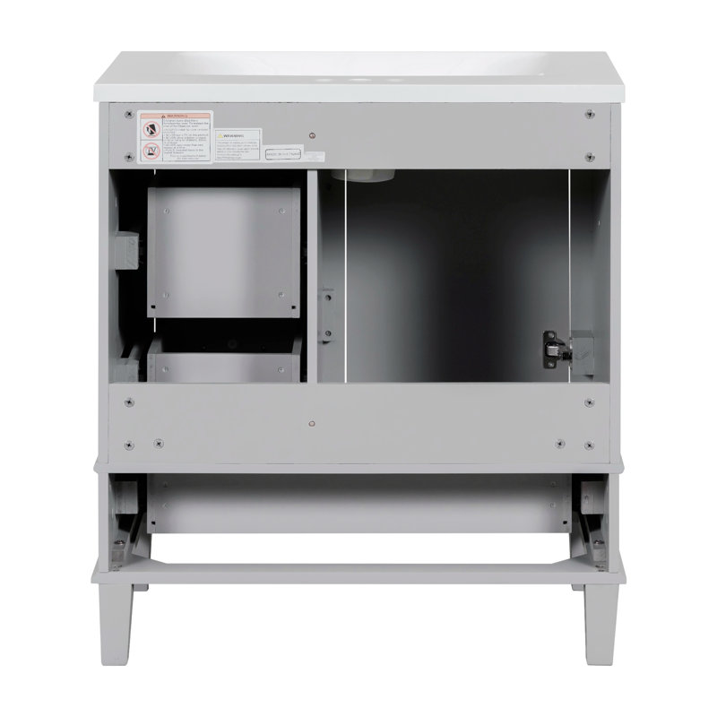 Rangement de salle de bain Sumehra, Gris