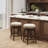 Upholstered Swivel Solid Wood Frame Bar Stool-22084182-22084203