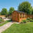 8 ft. W x 12 ft. D Cedar Wood Storage Shed with Metal Roof