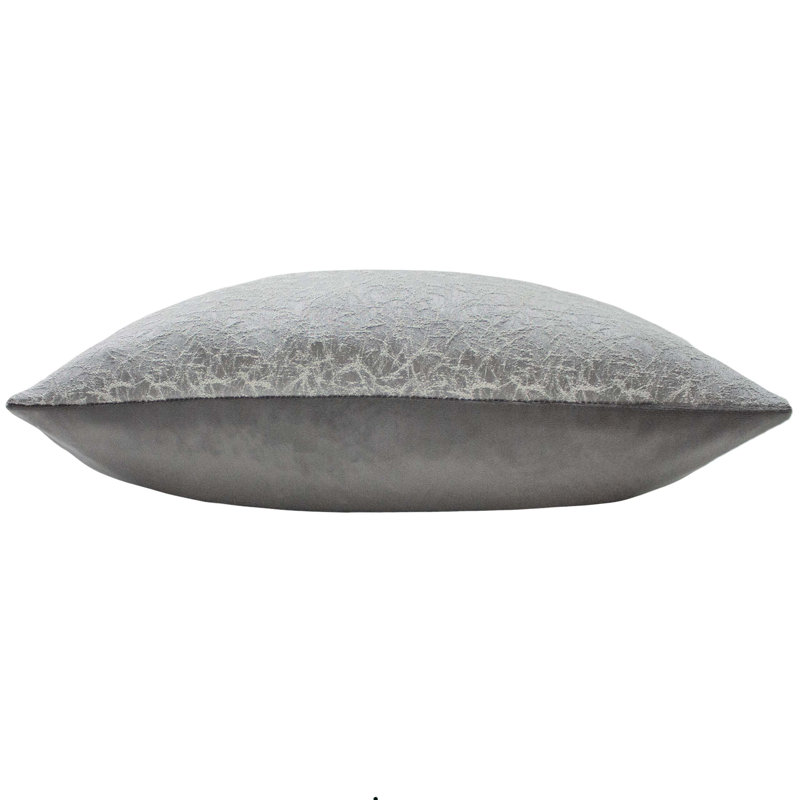 Square Cushion, Feathers, Dove/Silver
