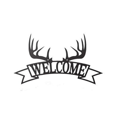 Welcome Antlers Wall Décor