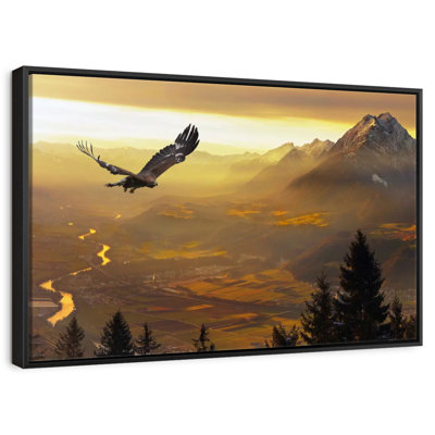 Golden Eagle At Sunset