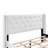 Upholstered Bed Frame with Wingback Tufted Headboard-23695150-23695149