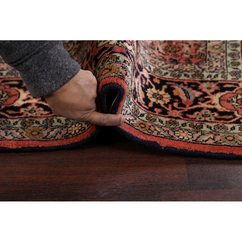Tapis unique en laine noué à la main 6 pi 6 po x 9 pi 6 po nouvel âge Aaryn-John