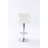 Tufted  Wingback  Modern Adjustable Modern Swivel Height Barstools Counter Stool For Kichen Island  Set Of 2 ,White
