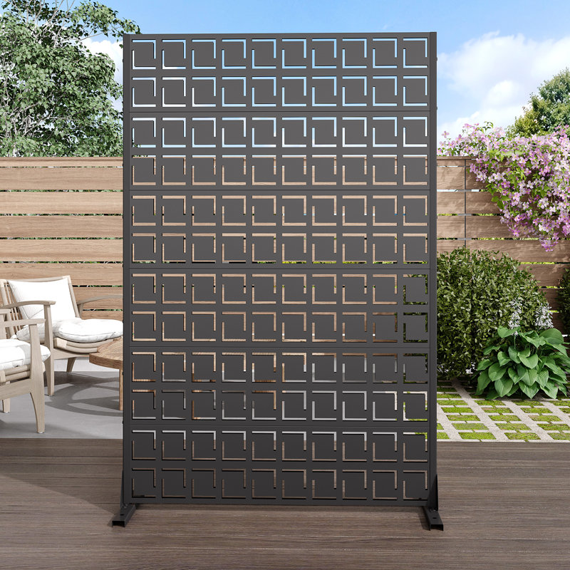 72"x 47" Outdoor Rectangular Metal Privacy Screen