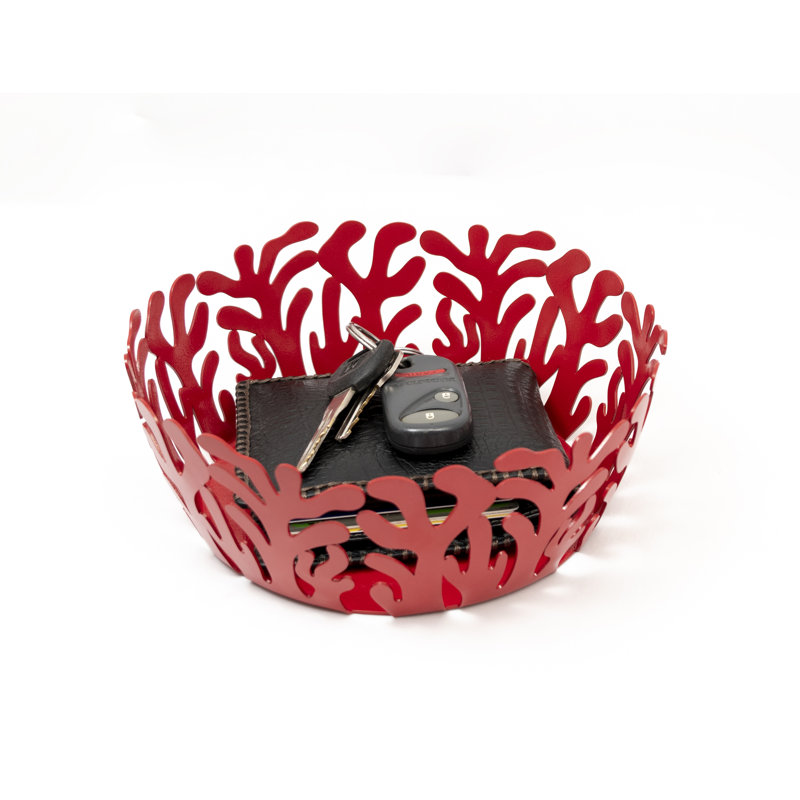 Panier en métal, Rouge