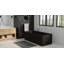 Baignoire autoportante en résine de trempage avec trop-plein et drain 66,5 po x 28,3 po Badeloft BW-06-XL-MBLK-138114957