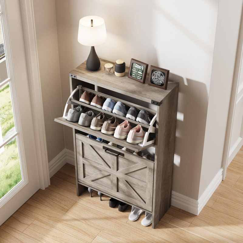 Armoire à chaussures, Gris