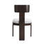 Ensemble de 2 chaises de salle à manger rembourrées gris moderne avec capacité de poids élevée et pieds en bois-1080897918