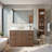 Waubun Rally 48'' Free Standing Single Bathroom Vanity with Calacatta Quartz Top-2042626829