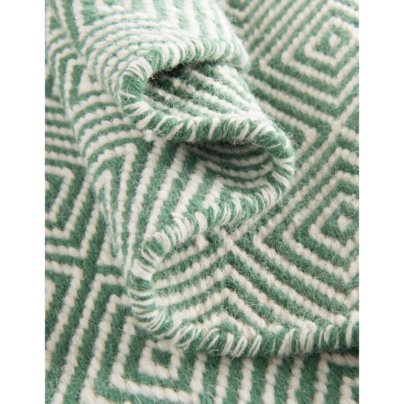 Tapis contemporain Contemporary vert, Carré 7 pi 10 po
