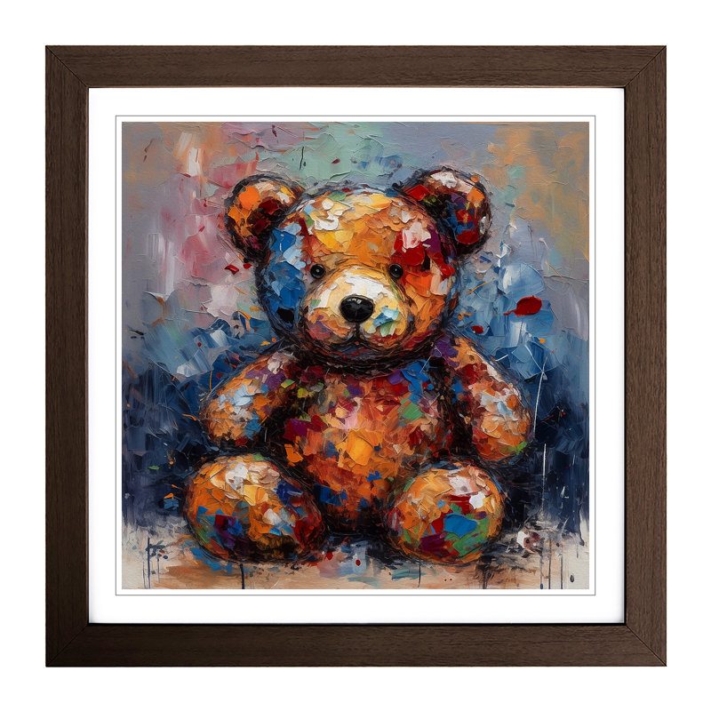 Teddy Bear No.1 - Framed Print, Walnut