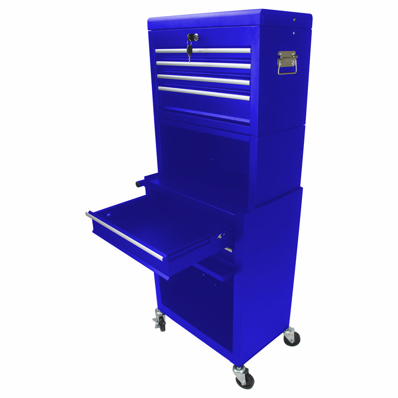 Armoire d'appoint en acier, Bleu