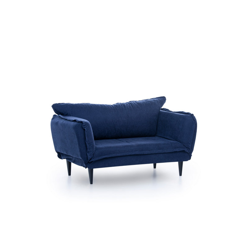 Frankie 3 Seater Clic Clac Sofa Bed, Navy Blue