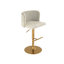 Swivel Barstools Adjusatble Seat Height, Modern Pu Upholstered Bar Stools (Set of 2)-114222576