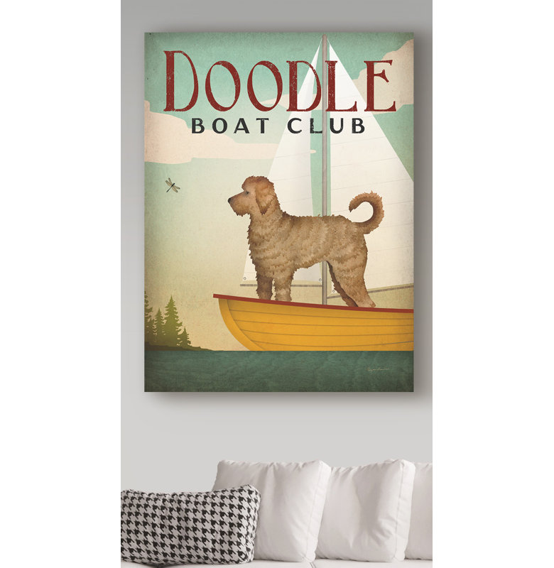 «Doodle Sail» par Ryan Fowler, reproduction d'art graphique sur toile, H 19 po x l 14 po x P 2 po