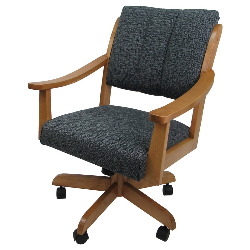 Chaise pivotante en bois Miriam, Indigo de Cocomo, Marron foncé