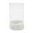 Doma Glass Stone Candle Holders - Set of 6 - Clear/White