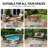 Coastal Border Ivory/Multi Indoor/Outdoor High-Low Area Rug-726824778-726824779