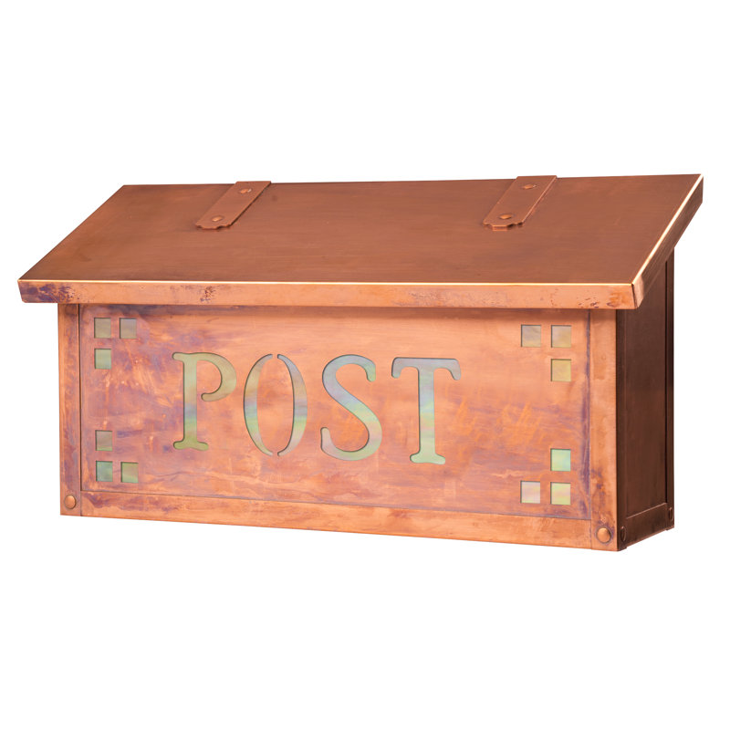 Boîte aux lettres murale Pasadena, Or irisé, Vieux sou
