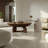 Modern simple round coffee table-104977300