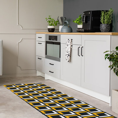 Tapis de couloir noir